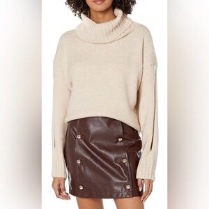 Kendall + Kylie womens TURTLE NECK SWEATER, XL